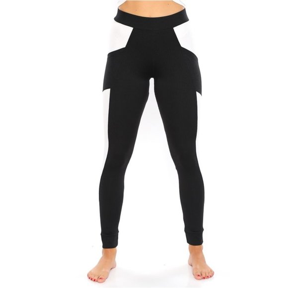 CM Fashion BLACK WHITE TIGHTS - Picture 3 of 8